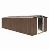 vidaXL Garden Shed 257x597x178 cm Metal Brown (AU only)