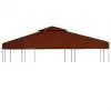 vidaXL 2-Tier Gazebo Top Cover 310 g/m² 3×3 m Terracotta