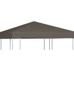 vidaXL Gazebo Top Cover 310 g/m² 3×3 m Taupe