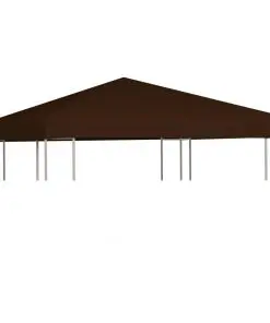 vidaXL Gazebo Top Cover 310 g/m² 3×3 m Brown