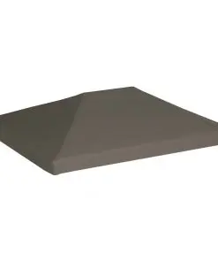 vidaXL Gazebo Top Cover 310 g/m² 3×4 m Taupe