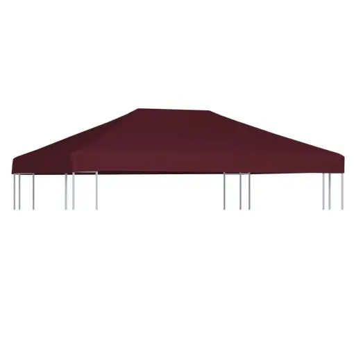 vidaXL Gazebo Top Cover 310 g/m² 3×4 m Bordeaux