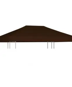 vidaXL Gazebo Top Cover 310 g/m² 3×4 m Brown