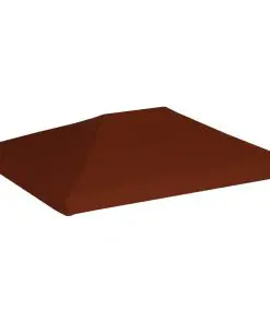 vidaXL Gazebo Top Cover 310 g/m² 3×4 m Terracota