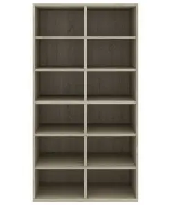 vidaXL Shoe Rack Sonoma Oak 54x34x100 cm Chipboard
