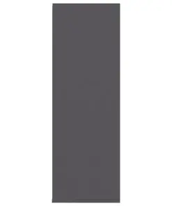 vidaXL Shoe Rack High Gloss Grey 54x34x100 cm Chipboard