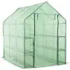 vidaXL Walk-in Greenhouse with 12 Shelves Steel 143x214x196 cm vidaXL Walk-in Greenhouse with 12 Shelves Steel 143x214x196 cm