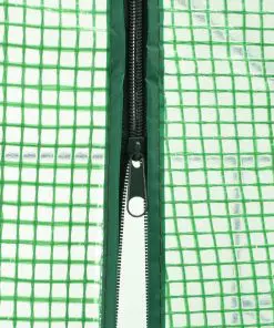 vidaXL Walk-in Greenhouse with 12 Shelves Steel 143x214x196 cm