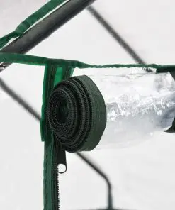 vidaXL Greenhouse with 8 Shelves 143x143x195 cm