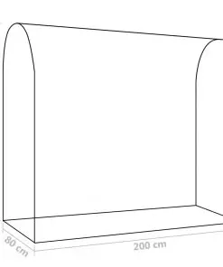 vidaXL Greenhouse with Zippered Door 200x80x170 cm