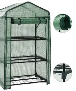 vidaXL 3-Tier Mini Greenhouse 69x49x125 cm