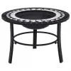vidaXl Mosaic Fire Pit Black and White 68cm Ceramic