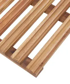 vidaXL Bath Mats 2 pcs Solid Acacia Wood 56×37 cm