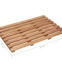 vidaXL Bath Mats 2 pcs Solid Acacia Wood 56×37 cm