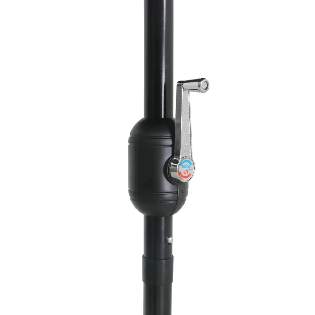vidaXL Outdoor Parasol with Metal Pole 300 cm Black