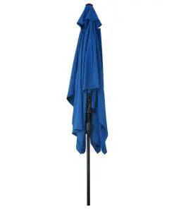 vidaXL Outdoor Parasol with Metal Pole 300×200 cm Azure
