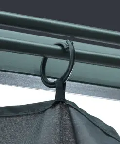 vidaXL Gazebo with Curtain 300×300 cm Anthracite Aluminium