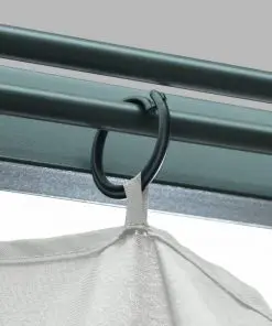 vidaXL Gazebo with Curtain 400×300 cm Cream Aluminium