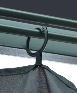 vidaXL Gazebo with Curtain 400×300 cm Anthracite Aluminium