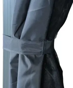 vidaXL Gazebo with Curtain 400×300 cm Anthracite Aluminium