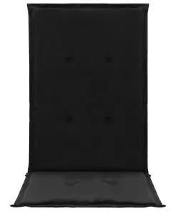 vidaXL Garden Chair Cushions 4 pcs Black 120x50x3 cm