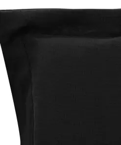 vidaXL Garden Chair Cushions 4 pcs Black 120x50x3 cm