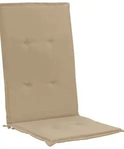 vidaXL Garden Chair Cushions 2 pcs Beige 120x50x3 cm