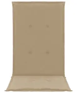 vidaXL Garden Chair Cushions 2 pcs Beige 120x50x3 cm