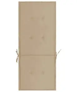 vidaXL Garden Chair Cushions 4 pcs Beige 120x50x3 cm