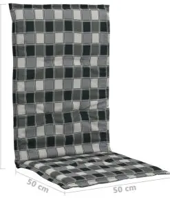 vidaXL Printed Garden Chair Cushions 2 pcs Multicolour 120x50x3 cm