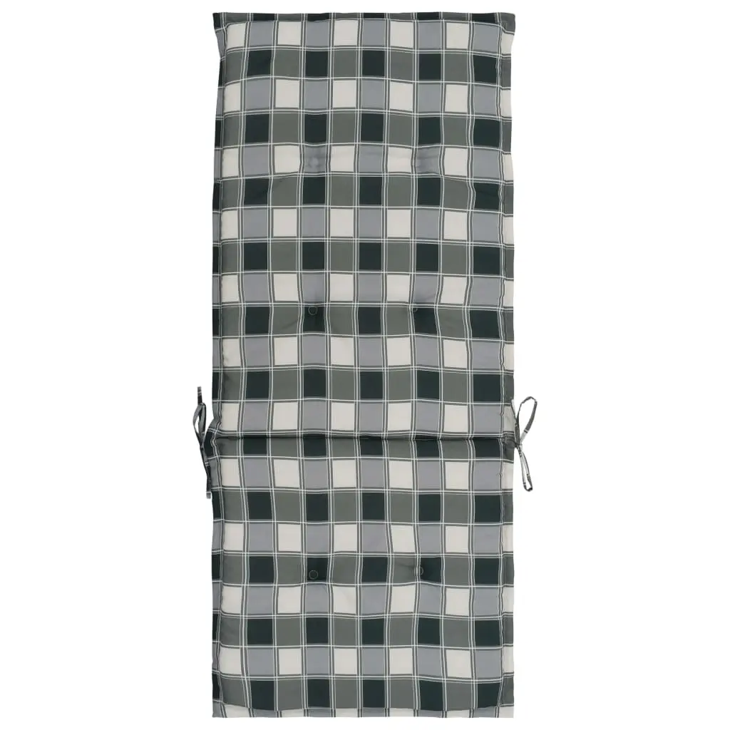 vidaXL Printed Garden Chair Cushions 4 pcs Multicolour 120x50x3 cm