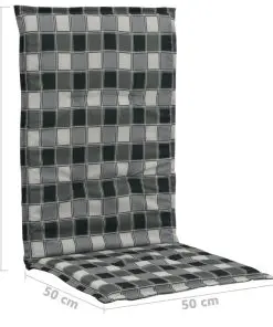 vidaXL Printed Garden Chair Cushions 4 pcs Multicolour 120x50x3 cm