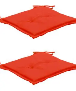 vidaXL Garden Chair Cushions 2 pcs Red 50x50x3 cm