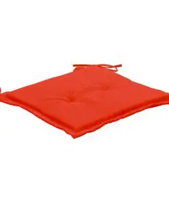 vidaXL Garden Chair Cushions 2 pcs Red 50x50x3 cm