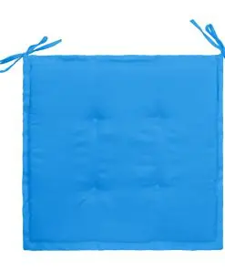 vidaXL Garden Chair Cushions 2 pcs Blue 50x50x3 cm