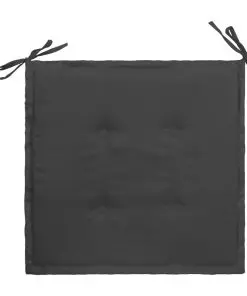 vidaXL Garden Chair Cushions 2 pcs Anthracite 50x50x3 cm