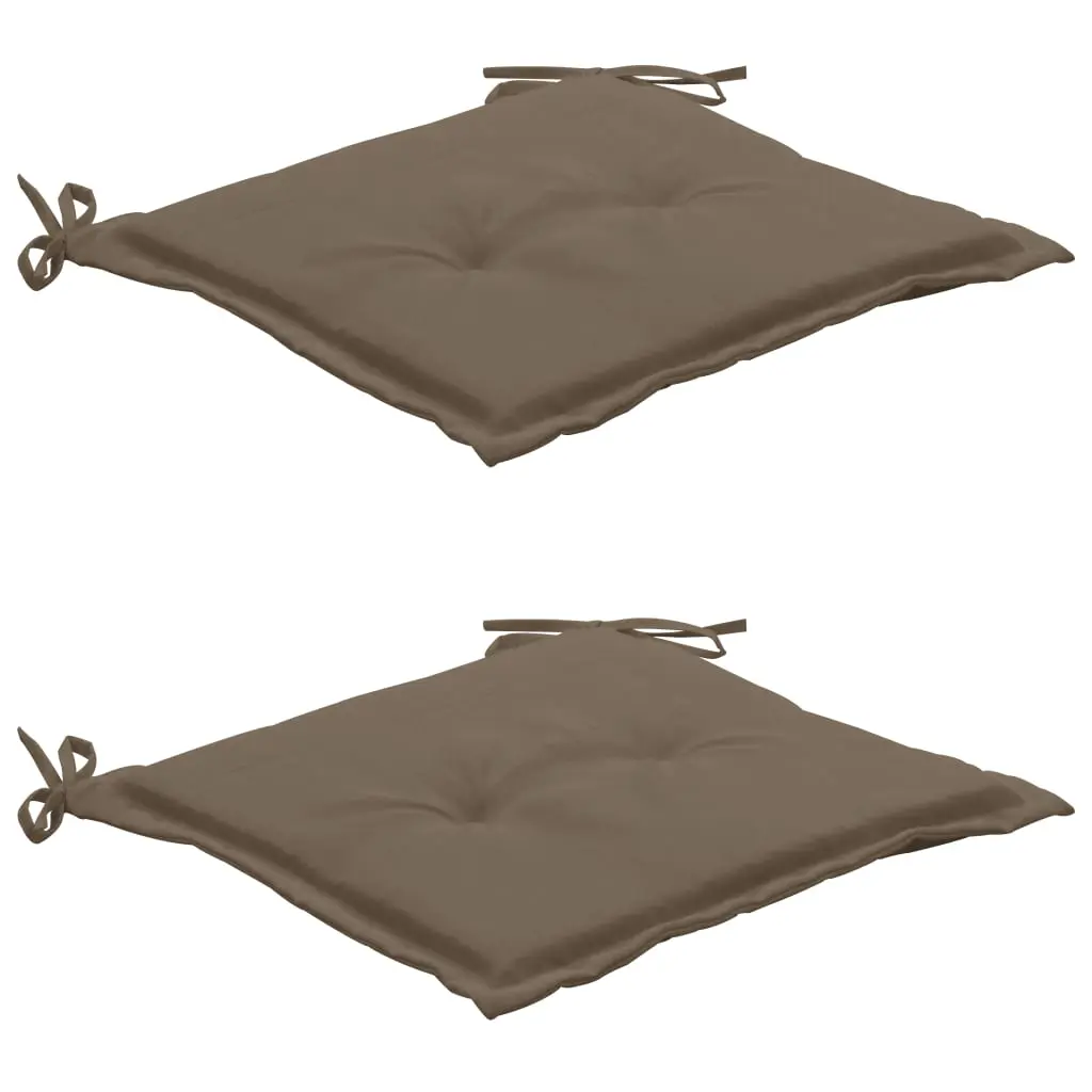 vidaXL Garden Chair Cushions 2 pcs Taupe 50x50x3 cm