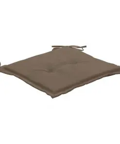 vidaXL Garden Chair Cushions 2 pcs Taupe 50x50x3 cm