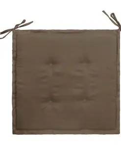 vidaXL Garden Chair Cushions 2 pcs Taupe 50x50x3 cm