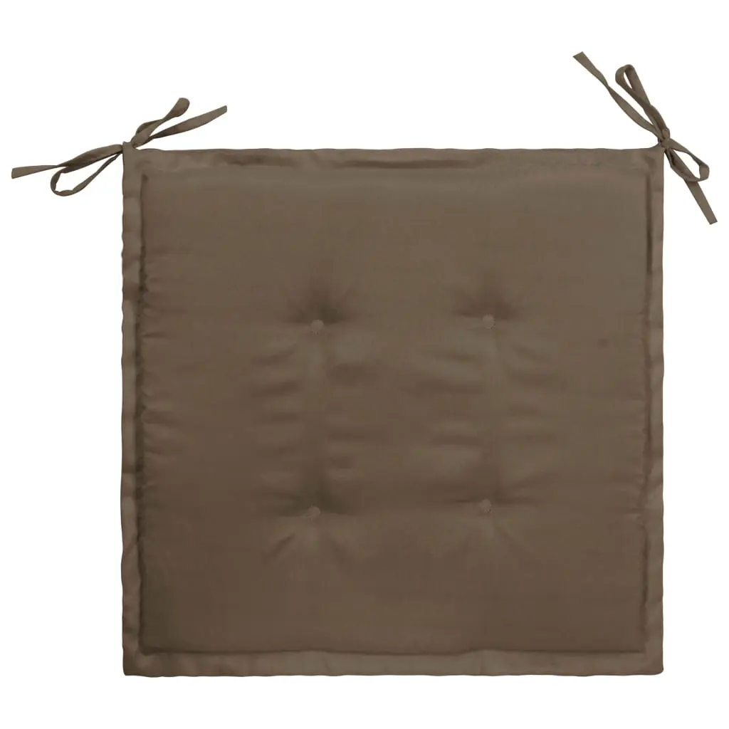 vidaXL Garden Chair Cushions 2 pcs Taupe 50x50x3 cm