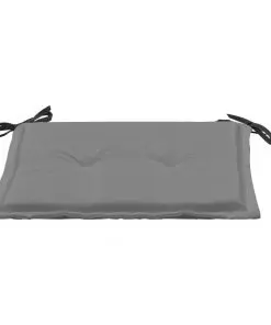 vidaXL Garden Chair Cushions 2 pcs Black and Grey 50x50x3 cm