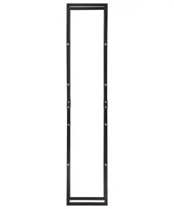 vidaXL Firewood Rack Black 40x25x200 cm Steel
