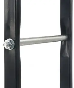 vidaXL Firewood Rack Black 40x25x200 cm Steel