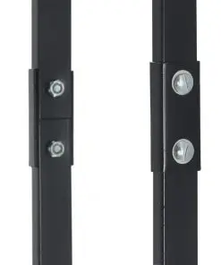 vidaXL Firewood Rack Black 60x25x200 cm Steel