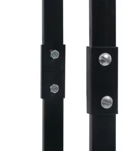 vidaXL Firewood Rack Black 100x25x200 cm Steel