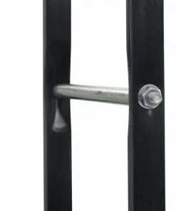 vidaXL Firewood Rack Black 100x25x200 cm Steel