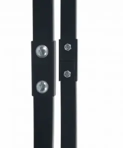 vidaXL Firewood Rack Black 80x25x100 cm Steel