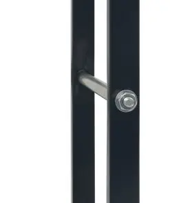 vidaXL Firewood Rack Black 80x25x100 cm Steel