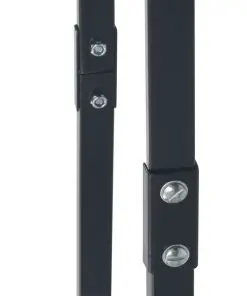 vidaXL Firewood Rack Black 100x25x100 cm Steel