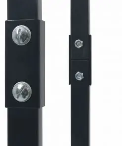 vidaXL Firewood Rack Black 80x25x150 cm Steel